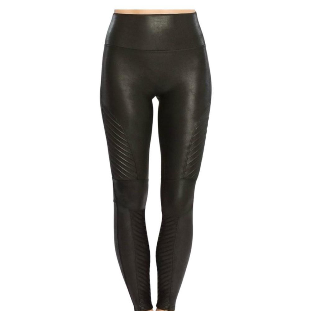 Spanx | EUC‎ Women's Black Moto Leggings Size M